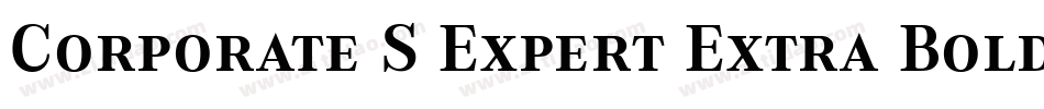 Corporate S Expert Extra Bold字体转换